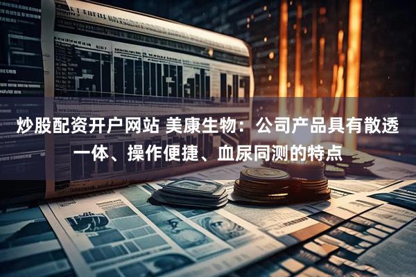 炒股配资开户网站 美康生物：公司产品具有散透一体、操作便捷、血尿同测的特点